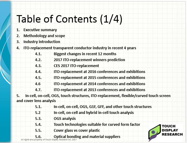 ITO replacement 2017 TOC1